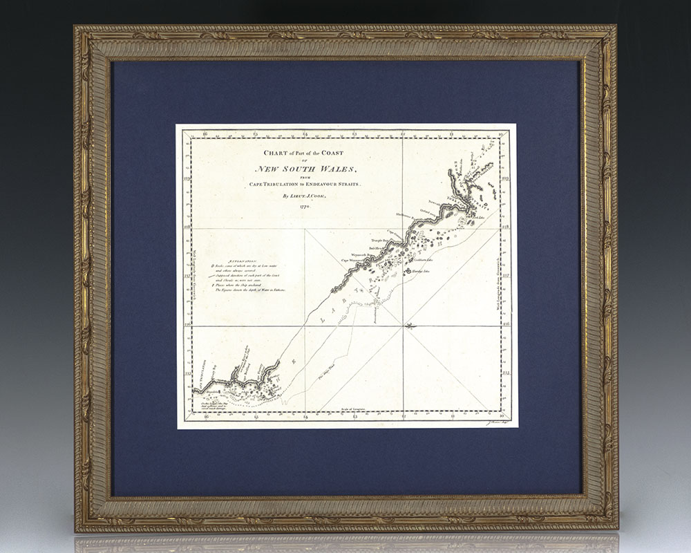 Chart of Part of the Coast of New South Wales from Cape Tribulation to Endeavour Straits (1773), from: An Account of the Voyages Undertaken by the Order of His Present Majesty for Making Discoveries in the Southern Hemisphere.