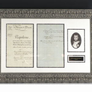 Napoleon Bonaparte Signed Imperial Decree.