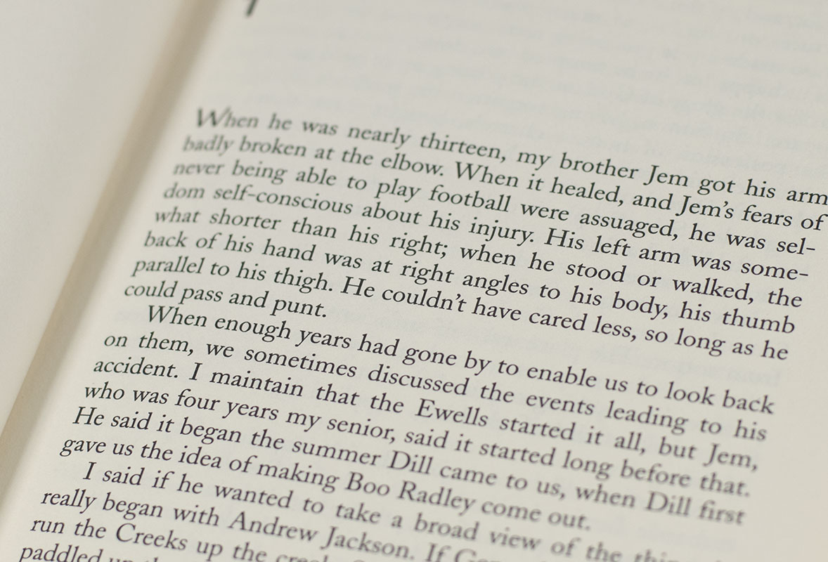 To Kill A Mockingbird.