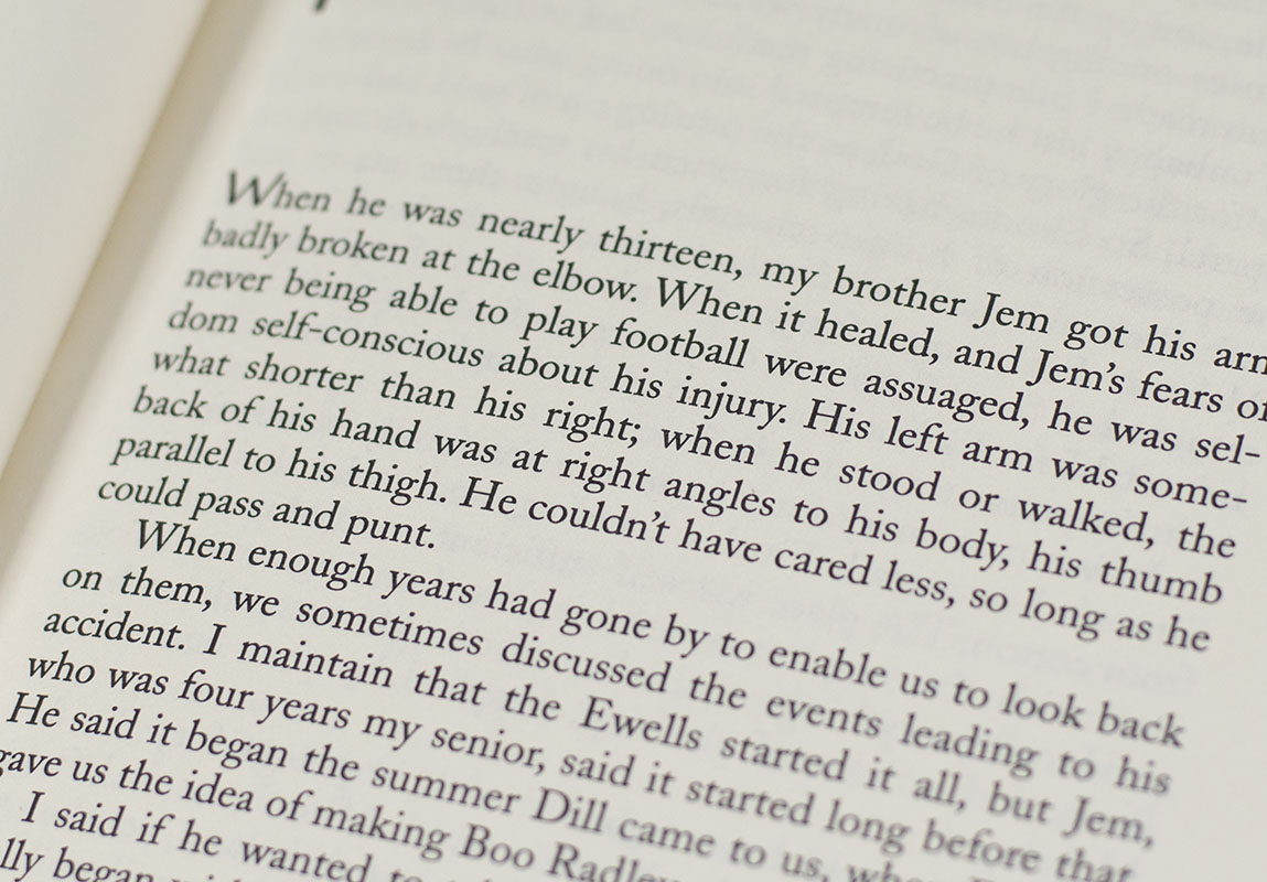 To Kill A Mockingbird.