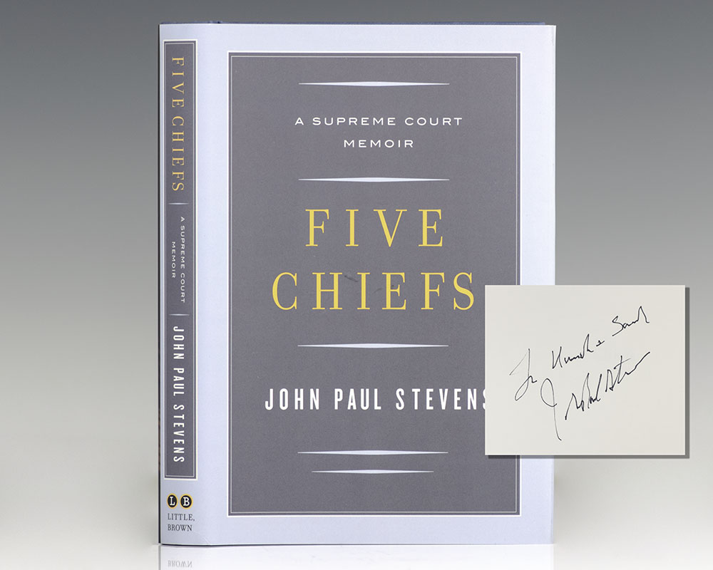 Five Chiefs: A Supreme Court Memoir.