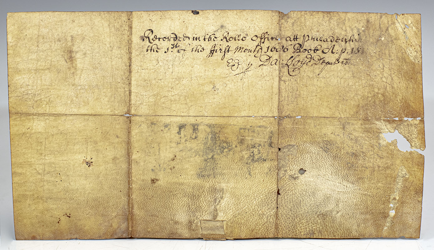 William Penn Signed Land Grant.