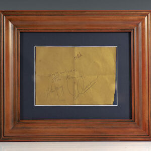 Apollo Astronauts Signed Note.