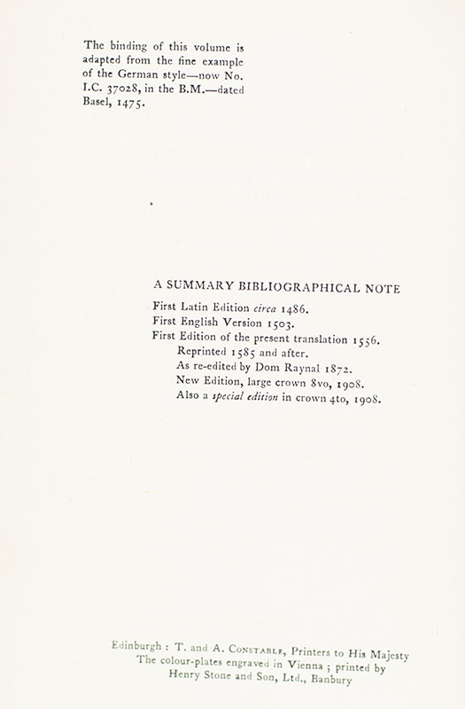 The Imitation of Christ.