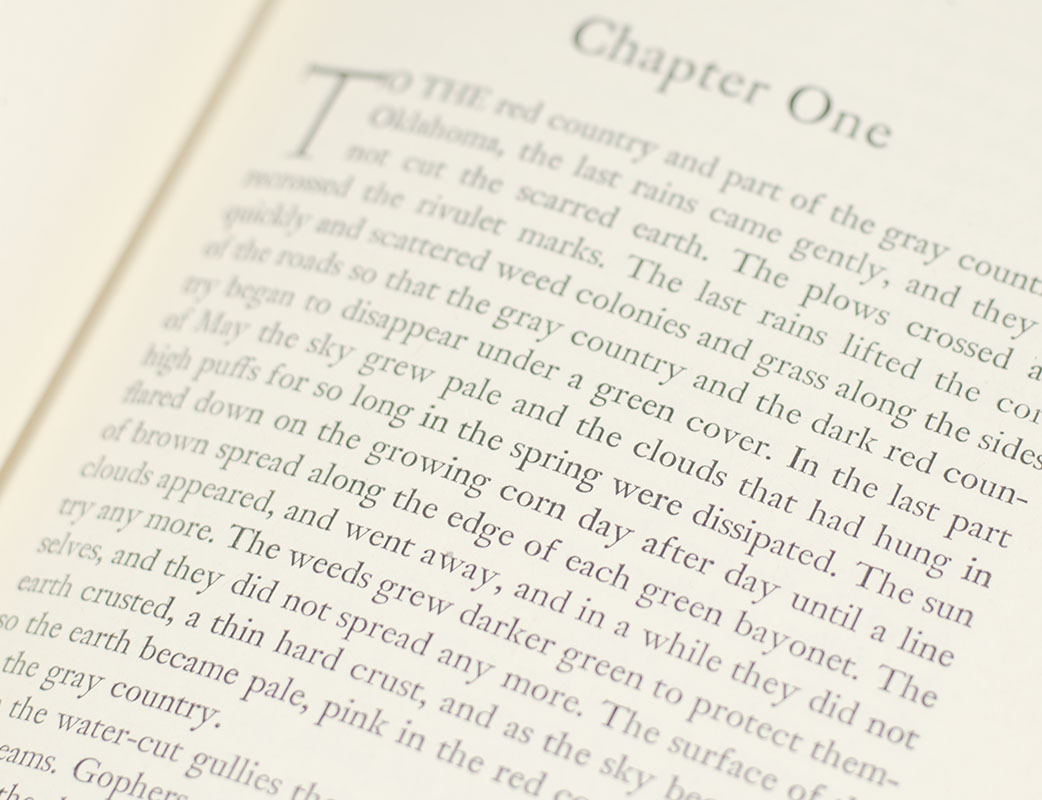 The Grapes of Wrath.