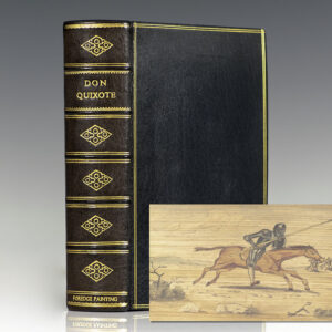 The Adventures of Don Quixote De La Mancha; Translated From the Spanish of Miguel de Cervantes Saavedra. [Fore-edge Painting].