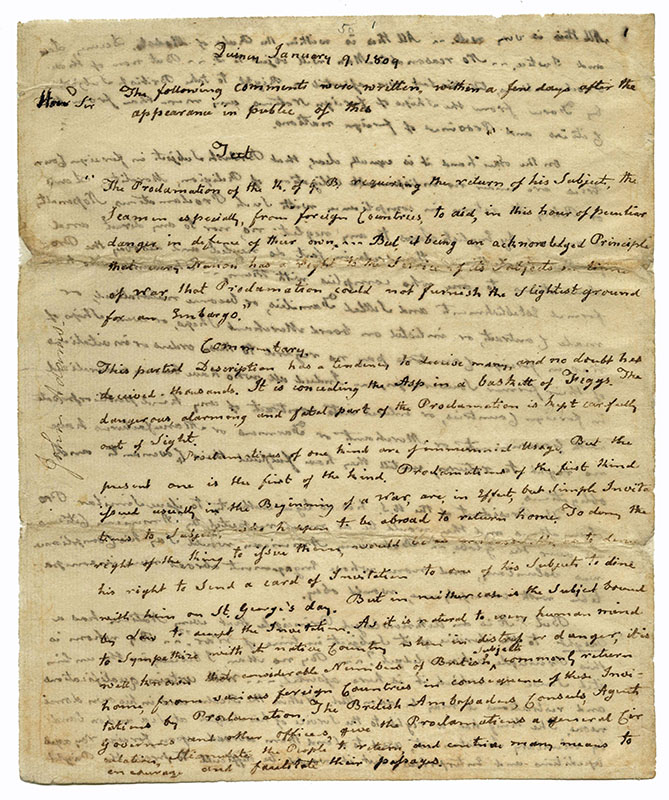 John Adams Autograph Letter Signed.