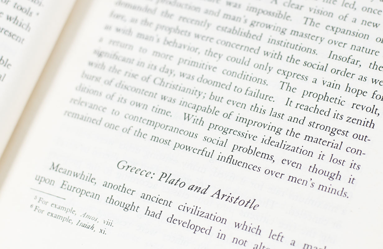 The History of Economic Thought.