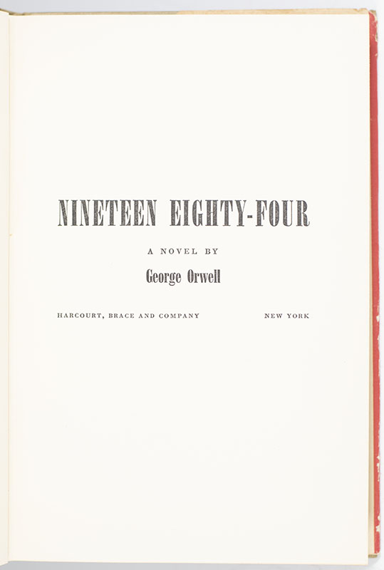 Nineteen Eighty-Four.
