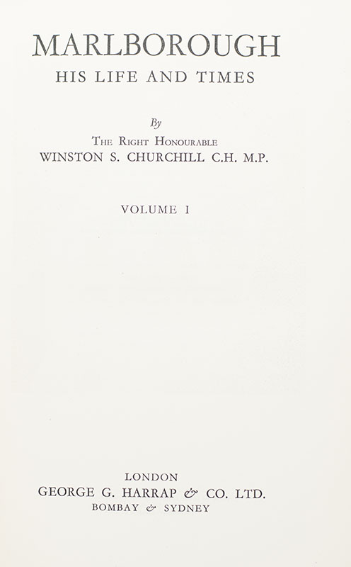 Marlborough: His Life and Times.