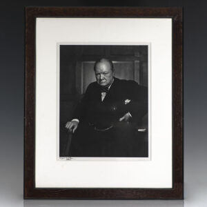 Yousuf Karsh Signed Winston S. Churchill Portrait.