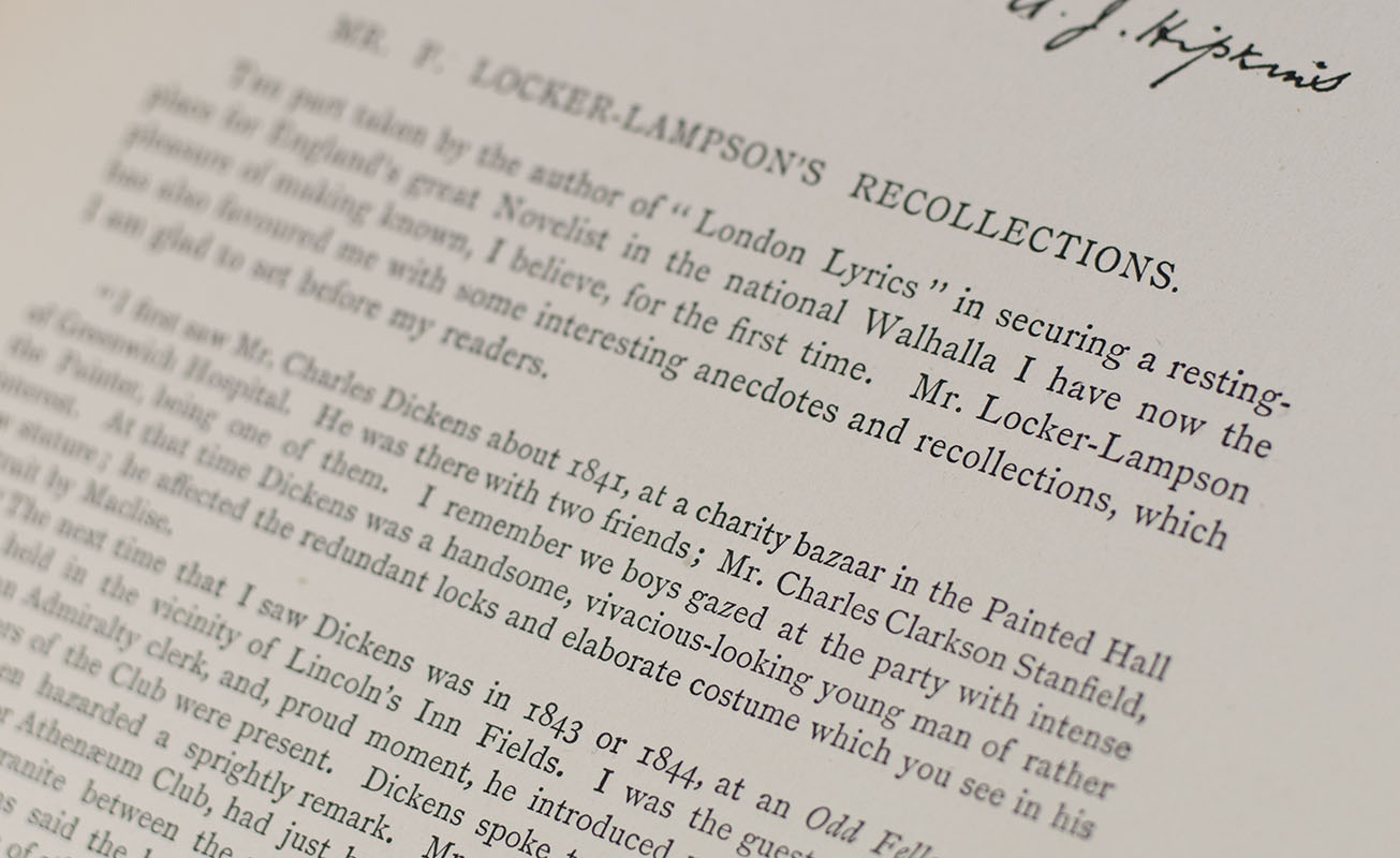 Charles Dickens by Pen and Pencil and A Supplement to Charles Dickens by Pen and Pencil.