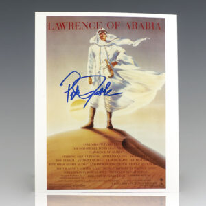 Peter O'Toole Signed Lawrence of Arabia Poster.