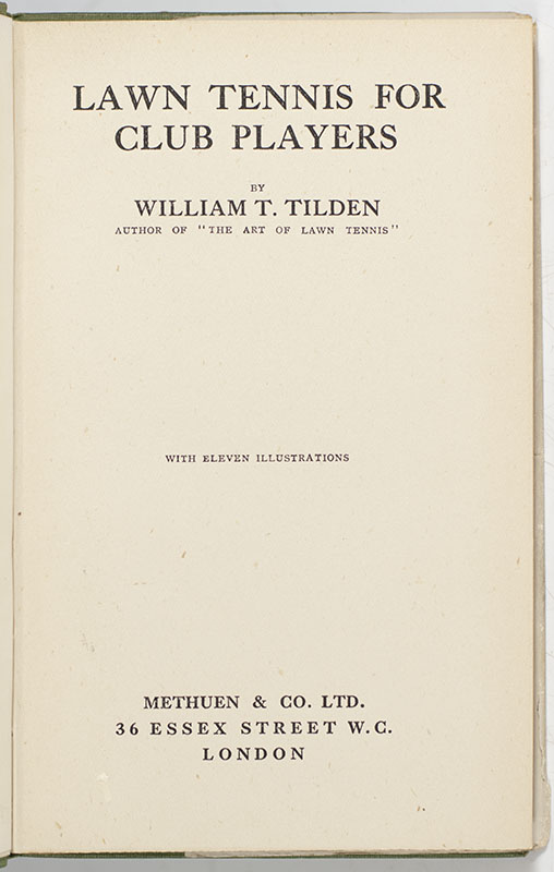 Lawn Tennis For Club Players.