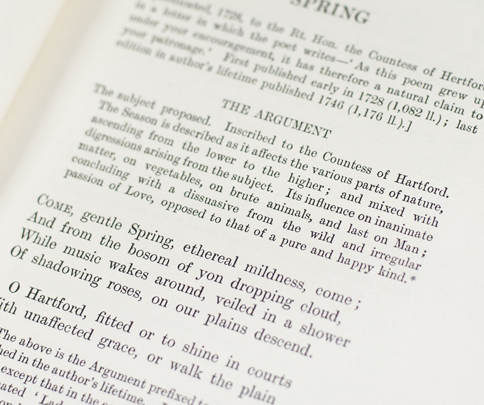 The Complete Poetical Works of James Thomson.