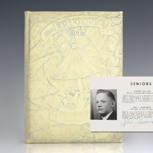 Neil Armstrong Class of 1947 Signed Yearbook.