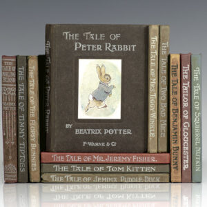 Beatrix Potter Collection. [Including: The Tale of Peter Rabbit, The Tale of Squirrel Nutkin, The Tailor of Gloucester, The Tale of Benjamin Bunny, The Tale of Two Bad Mice, The Tale of Mrs. Tiggy-Winkle, The Tale of Mr. Jeremy Fisher, The Tale of Tom Kitten, The Tale of Jemima Puddle-Duck, The Tale of the Flopsy Bunnies, The Tale of Timmy Tiptoes, and The Tale of Pigling Bland.