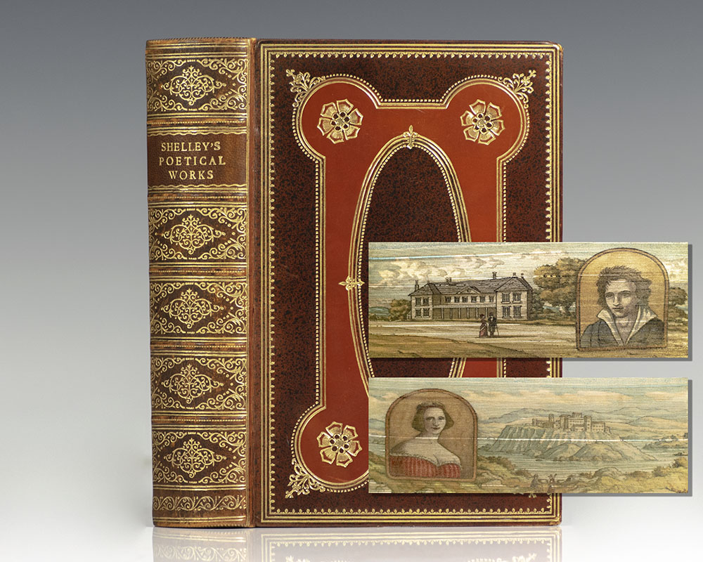 The Complete Poetical Works of Percy Bysshe Shelley. [Fore-edge Painting].