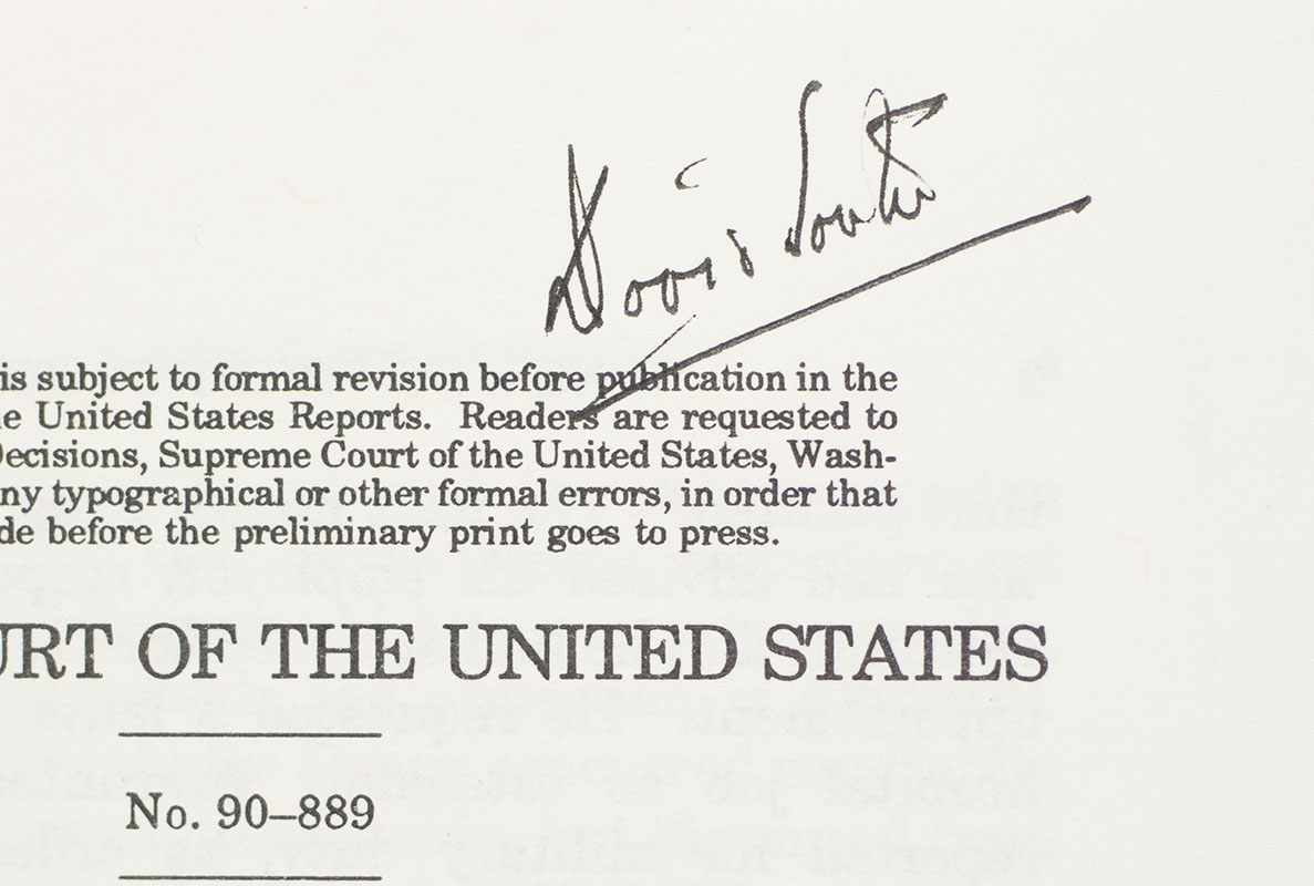 Supreme Court Justice Signed Pamphlet Collection.