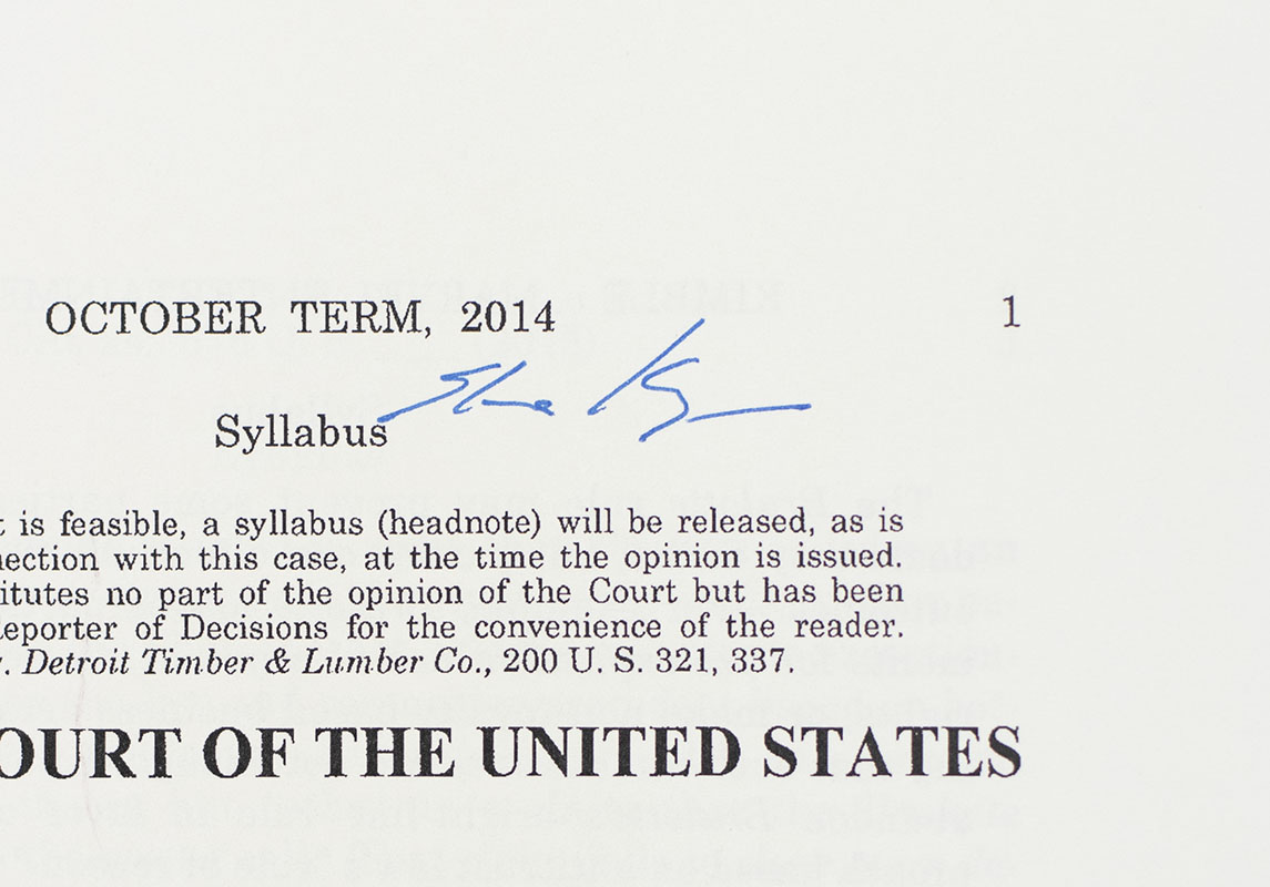 Supreme Court Justice Signed Pamphlet Collection.