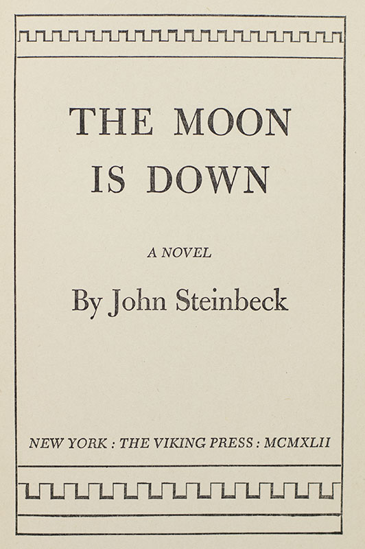 The Moon Is Down.