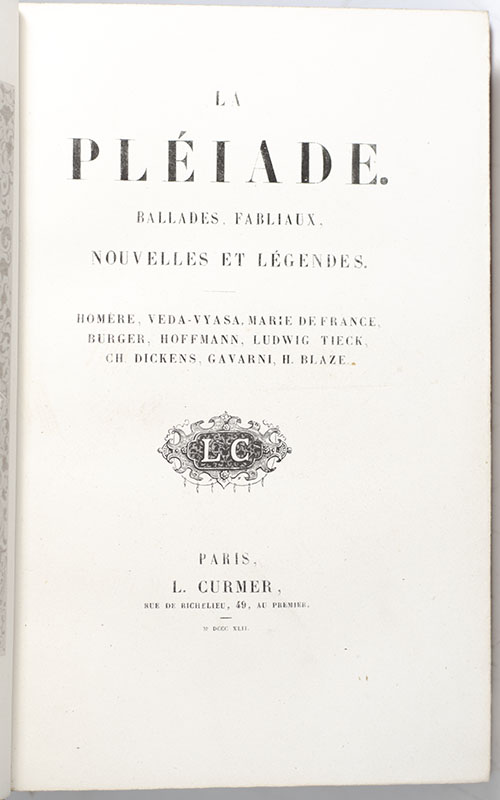 Le Pléiade. Ballads, Fabliaux, Nouvelles et Legends.
