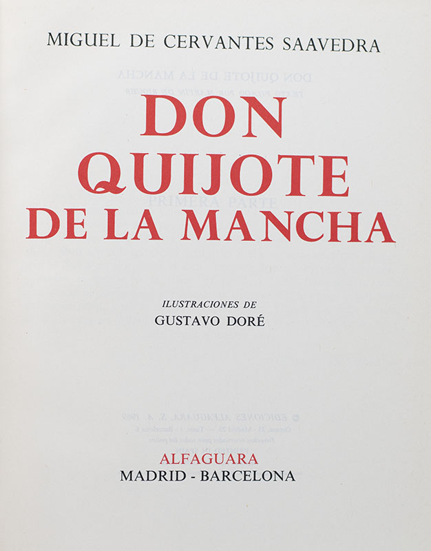 Don Quijote De La Mancha.