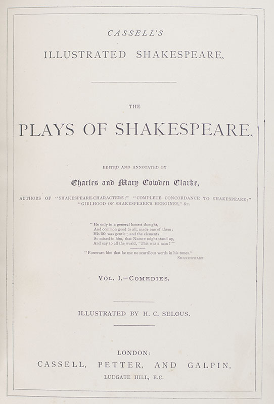 The Plays of Shakespeare.