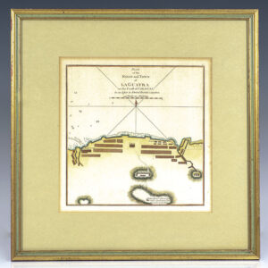 Plan of the Road and Town of La Guayra on the Coast of Caraccas, by an Officer in Admiral Knowles's Squadron. [18th Century English Map of La Guaira].