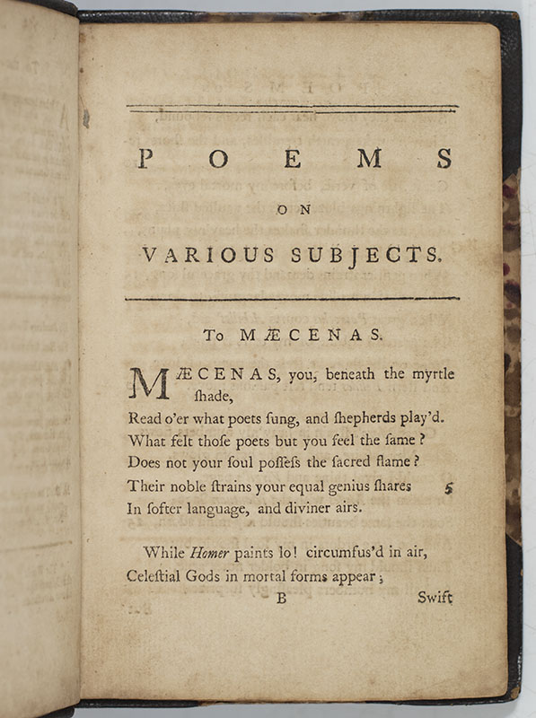 Poems on Various Subjects, Religious and Moral.