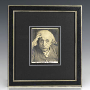 Albert Einstein Signed Photograph.