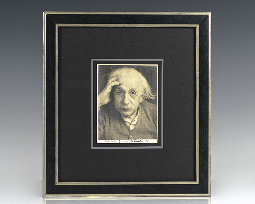 Albert Einstein Signed Photograph.
