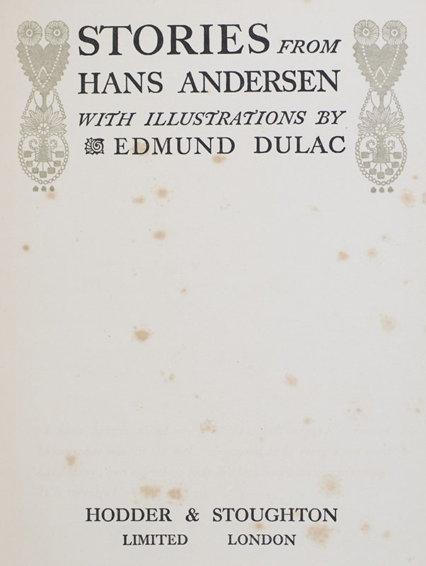 Stories From Hans Andersen.