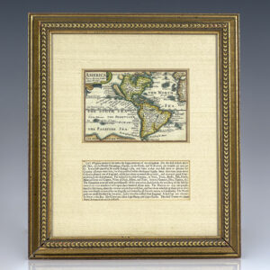 America: Petrus Kaerius Coelav. Anno do 1646. [Rare 17th Century Pieter Van den Keere Map of the Americas from John Speed's Prospect of the Most Famous Parts of the World].