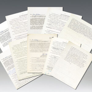Ray Bradbury, Norman Mailer, Shirley Jackson, and Rod Serling Autograph Questionnaires.