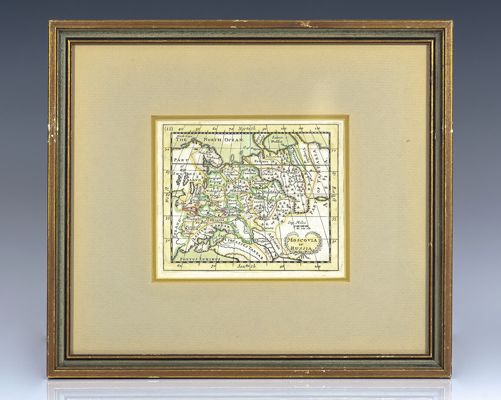 Moscovia and Russia. [17th Century John Seller Map of Moscow and Russia].