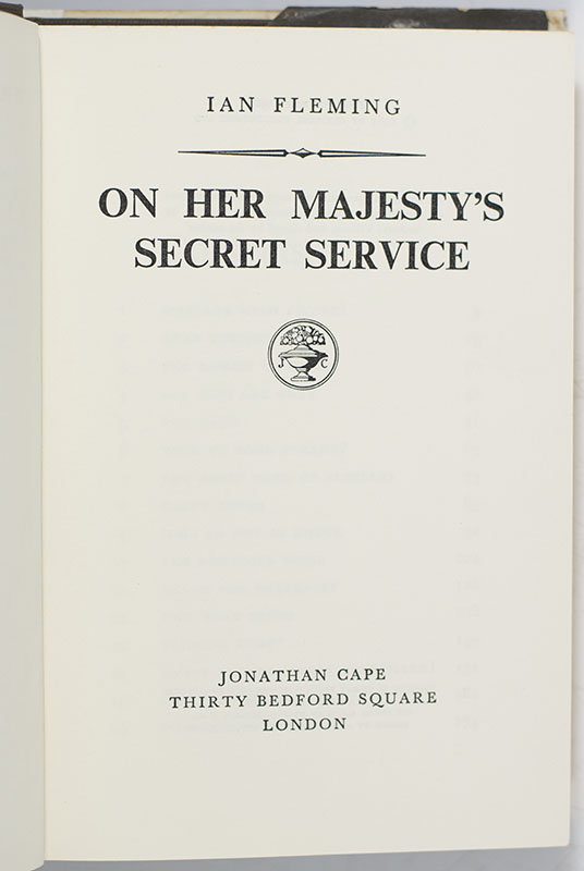 On Her Majesty's Secret Service.