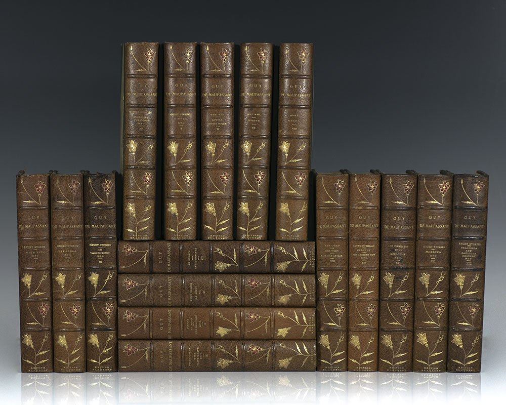 The Life Work of Henri René Albert Guy de Maupassant. Embracing Romance. Travel. Comedy & Verse. For the first time Complete in English. With a Critical Preface by George Bourget of the French Academy and an Introduction by Robert Arnot M.A.