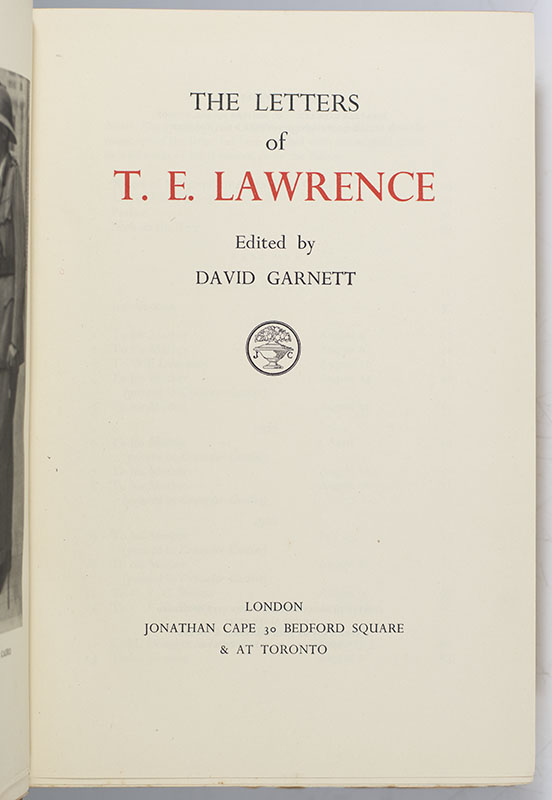 The Letters of T. E. Lawrence.