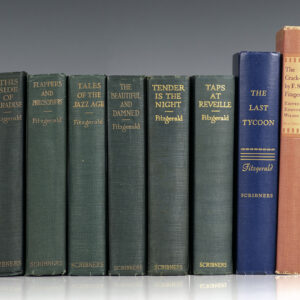 F. Scott Fitzgerald First Edition Collection. Including: This Side of Paradise, Flappers and Philosophers, Tales of the Jazz Age, The Beautiful and Damned, Tender is the Night, Taps at Reveille and The Last Tycoon.