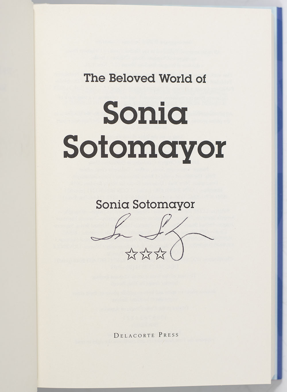 The Beloved World of Sonia Sotomayor.