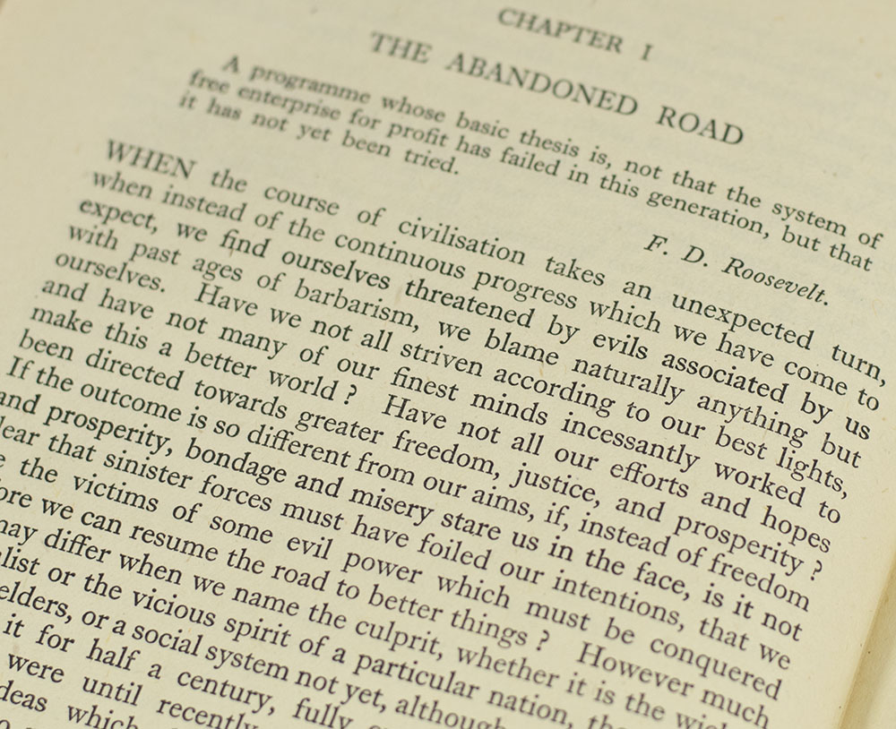 The Road To Serfdom.