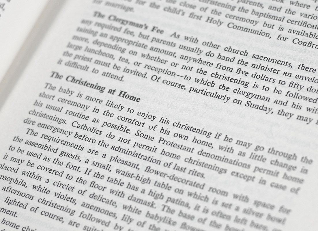 Amy Vanderbilt's New Complete Book of Etiquette: The Guide to Gracious Living.