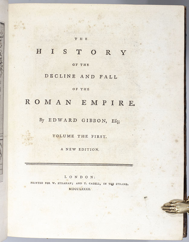 The History of the Decline and Fall of the Roman Empire.