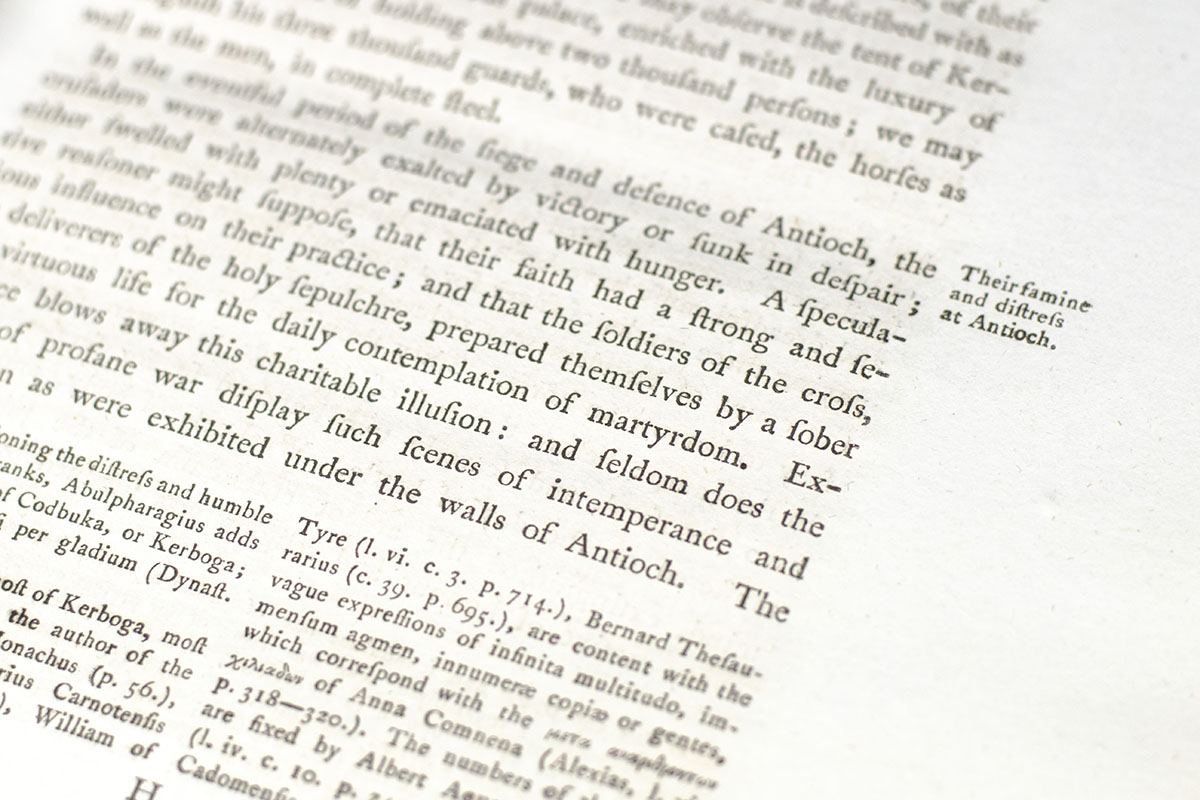 The History of the Decline and Fall of the Roman Empire.