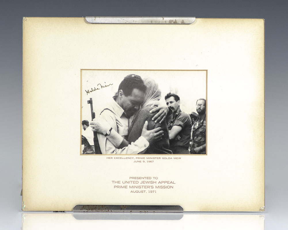Golda Meir Signed Photograph.
