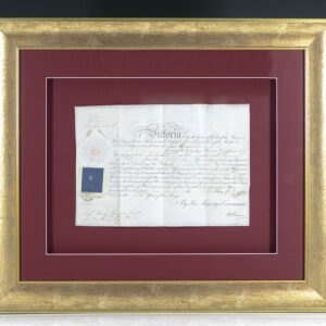 Queen Victoria Royal Military Appointment Signed.