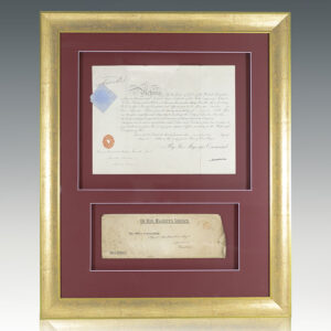 Queen Victoria Royal Military Appointment Signed.