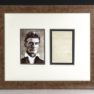 John Brown Autograph Letter Signed.