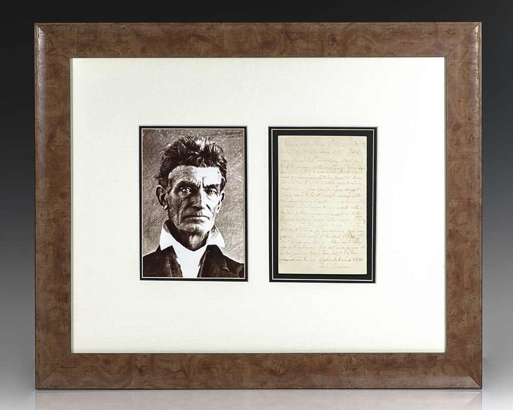 John Brown Autograph Letter Signed.